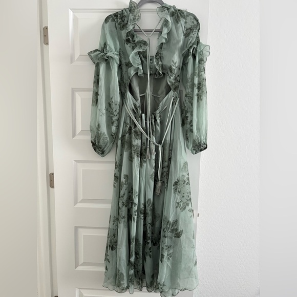 Floral Ruffle Midi Dress - Picture 2 of 16